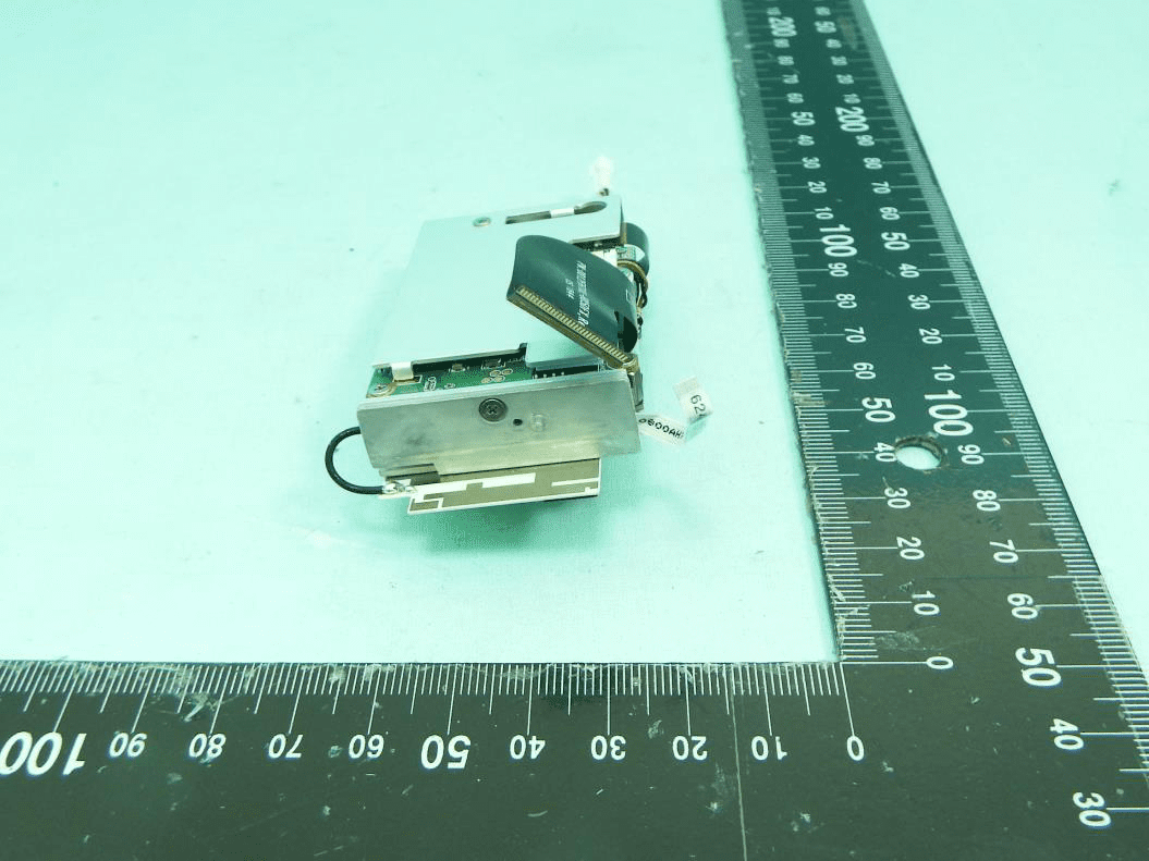 Main PCB with shield, flex cable for image sensor, and antenna feed.