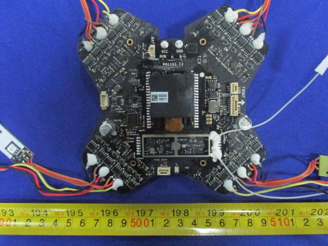 DJI-branded SoC with external antenna connectors and JST interfaces.