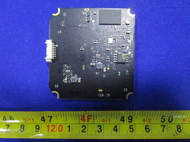 Peripheral processing board with main connector and power management.