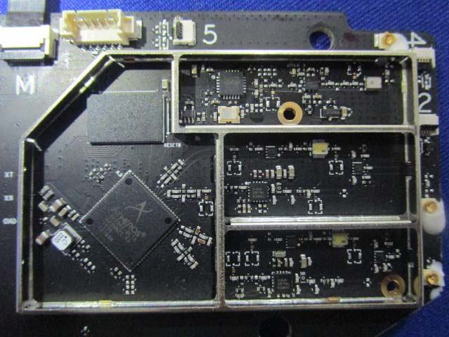 Xilinx FPGA board with EMI shields and robust interconnects.