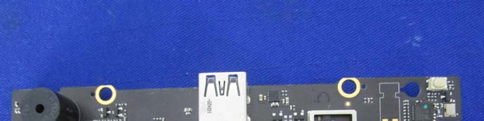 USB Type-C interface, tactile switch, and possible antenna feed point.