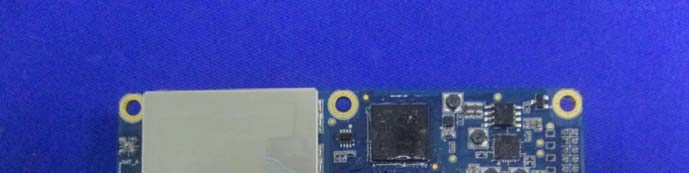 RF-shielded PCB section with central processor and power management.