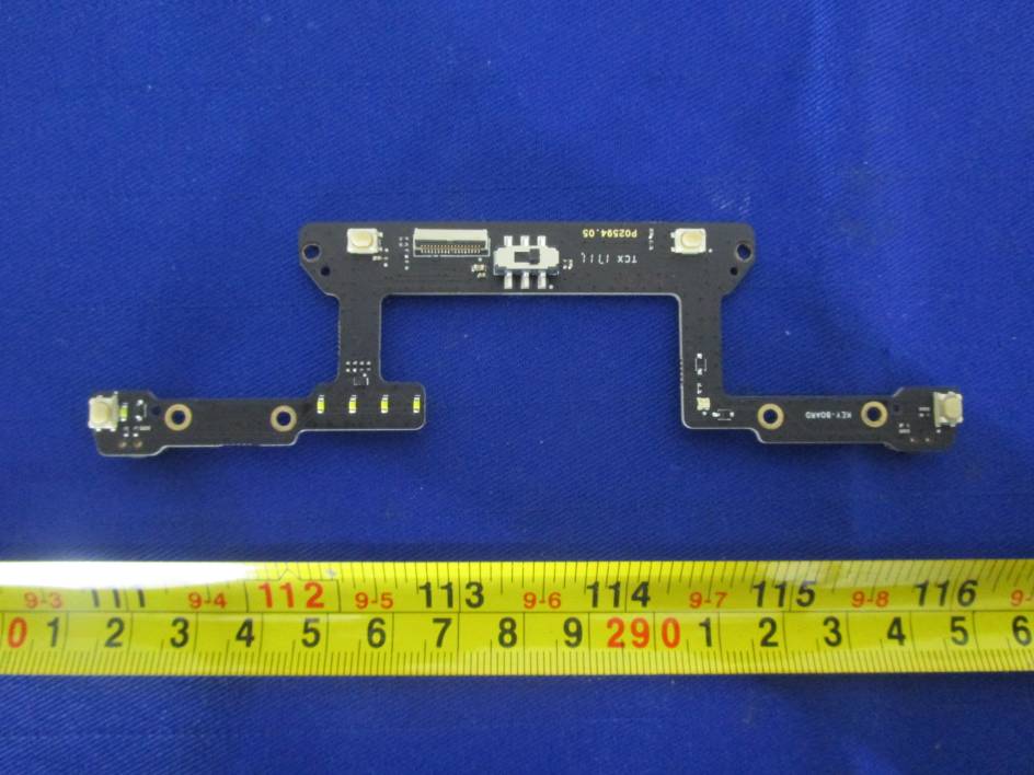 Secondary PCB for LEDs and user input interface.