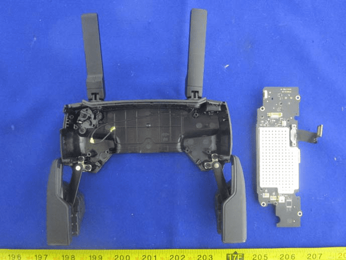 Controller shell with integrated antennas and main PCB.