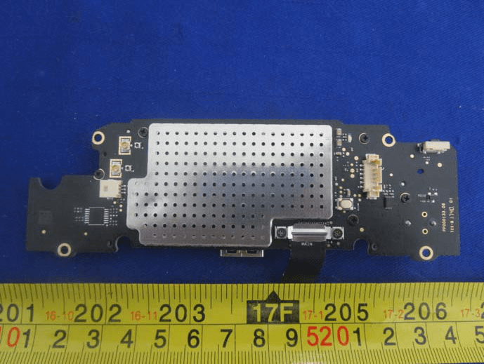 Shielded subsystem PCB with FPC connectors and EMI can.
