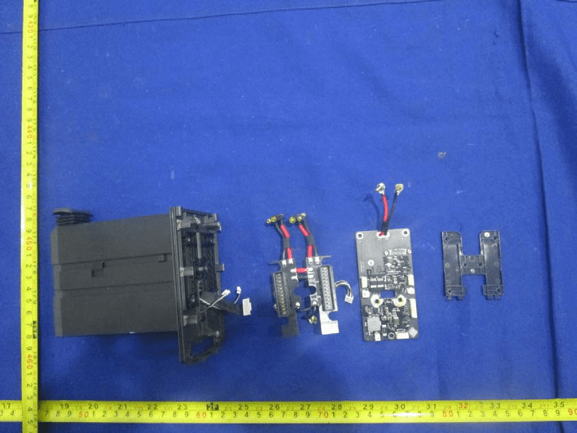 Battery/power management board with high-current connectors and robust PCB design.