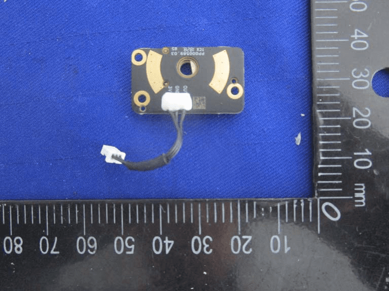 Gold-plated PCB for sensor or rotary encoder interface.