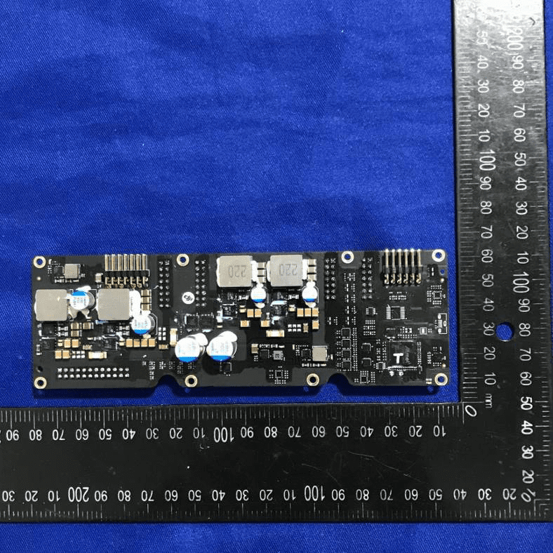 High-power ESC or power management board with large inductors and robust connectors.