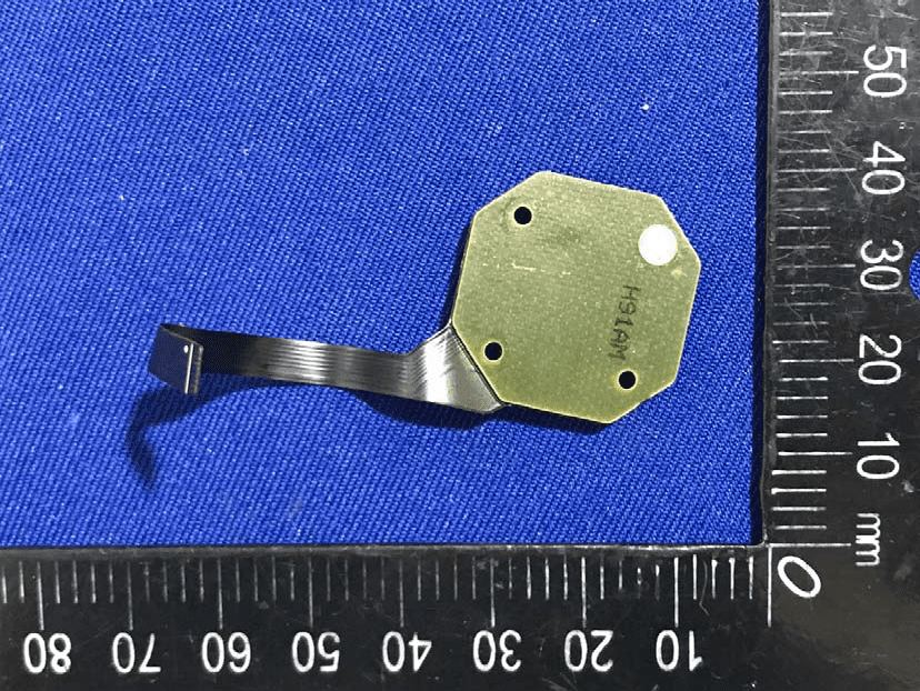 FPC subassembly likely serving as antenna or capacitive sensor.
