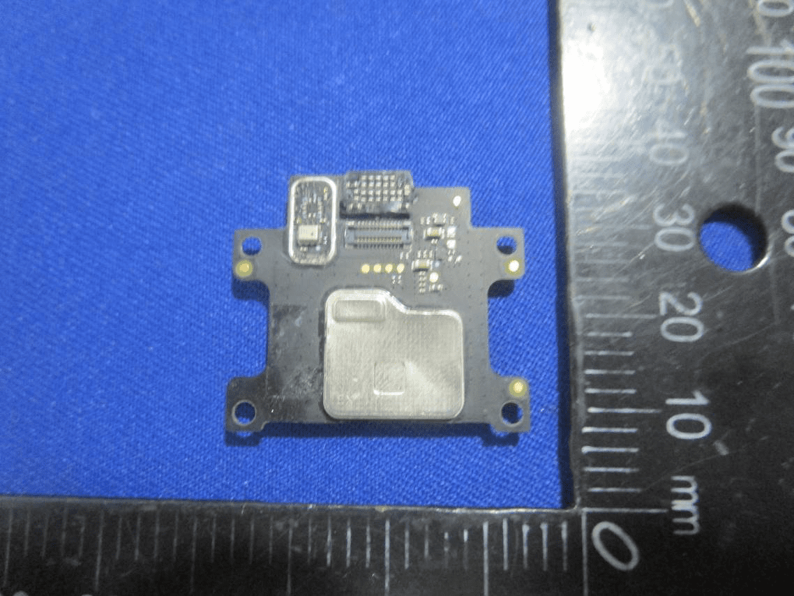 Compact shielded RF module likely for Wi-Fi/Bluetooth communication.