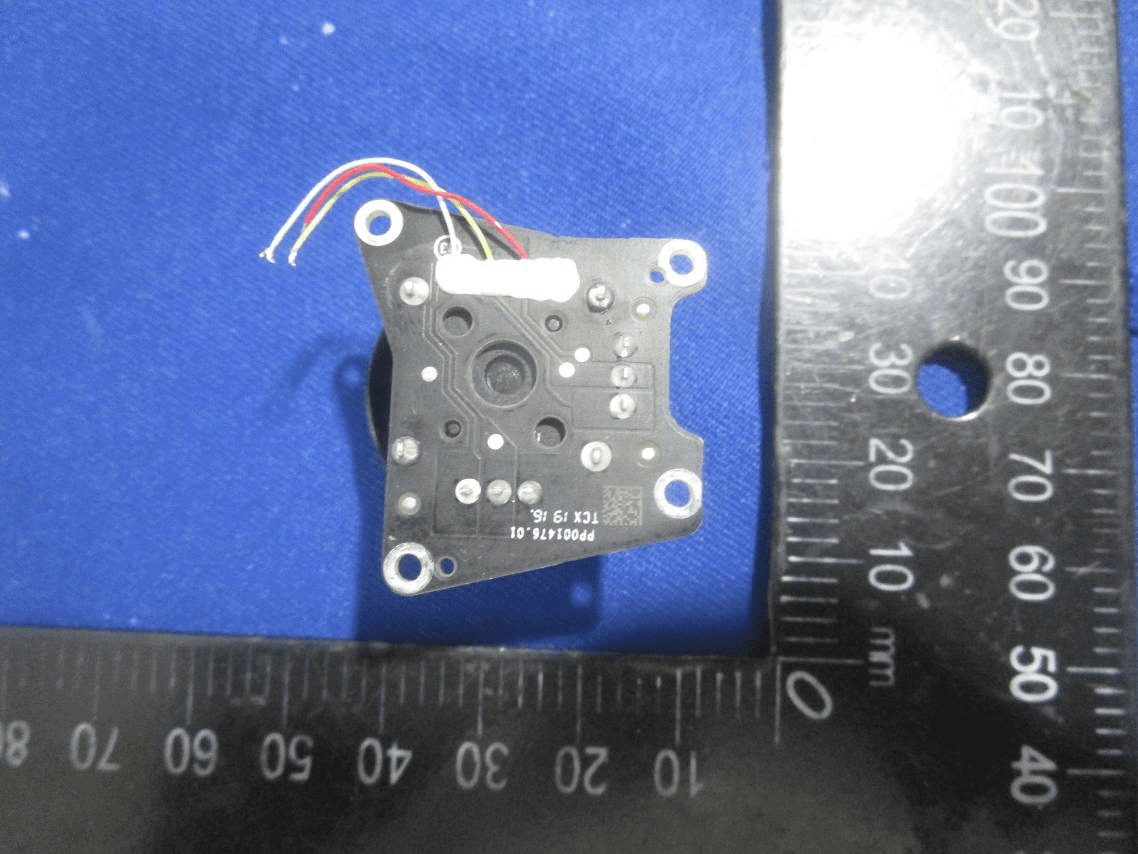 Vision or camera system interface PCB with robust mounting and test points.
