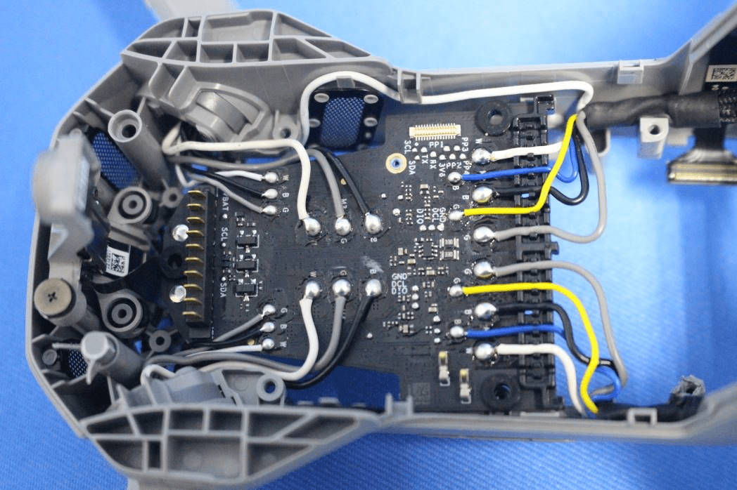Brushless motor controller PCB with high-current MOSFETs and robust power handling.