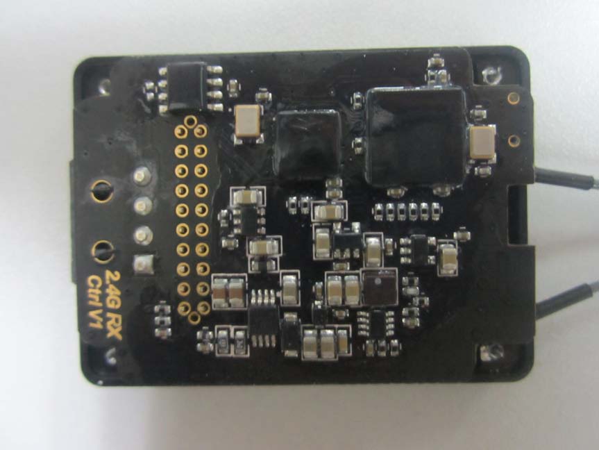 Main PCB with RF Shielding and Antennas.
