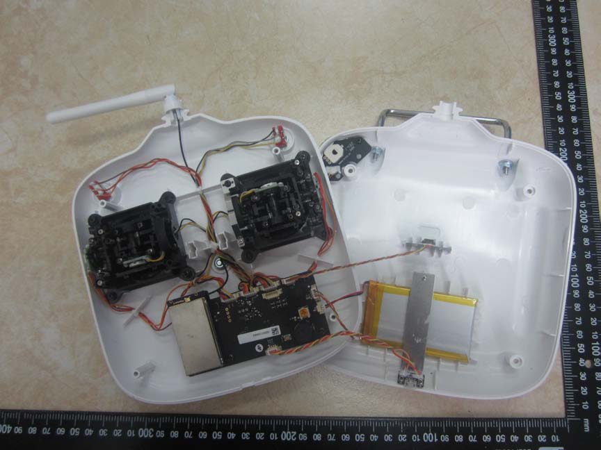 Main PCB with RF Shielding and External Antenna.