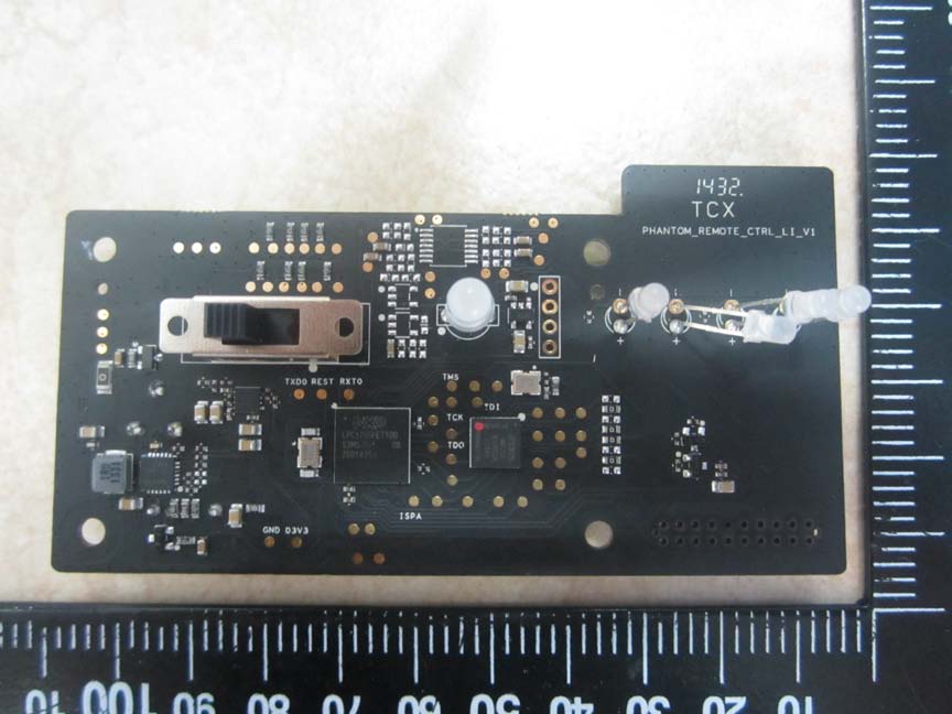 Control PCB with Microcontroller and User Interface Components.