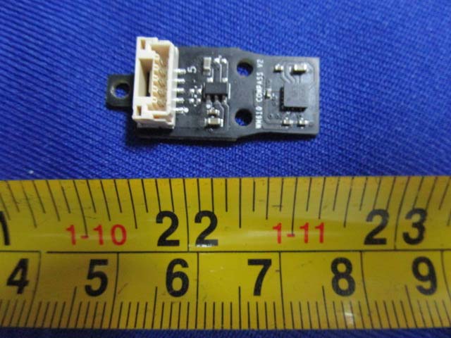 Minimalistic PCB with passive components and single connector.