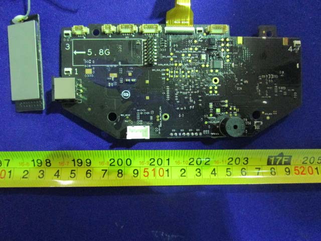 PCB with '5.8G' RF section for specialized communication.