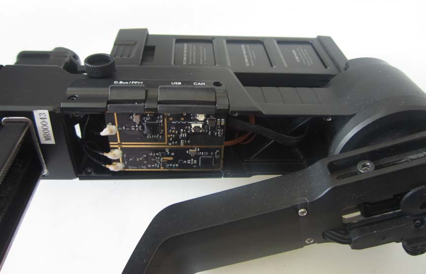 Compact PCB layout showing connectors and power management components.