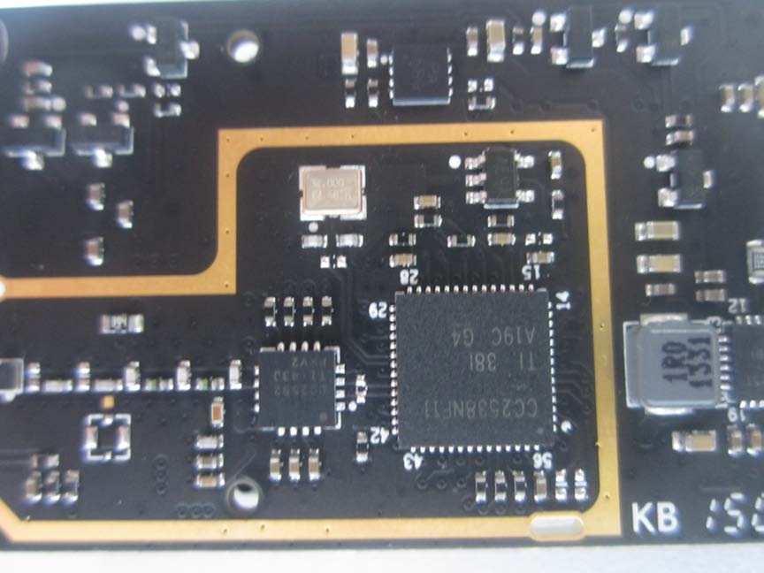 High-quality PCB with main SoC, power management, and timing components.