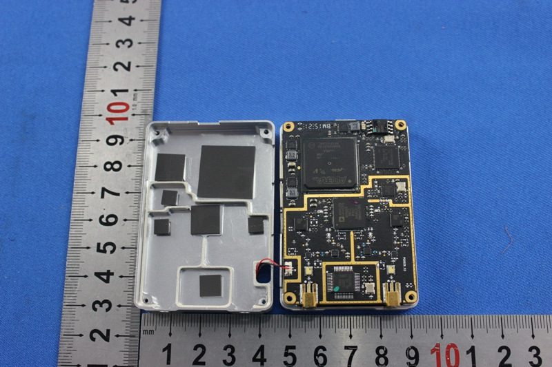 Main PCB showcasing Altera FPGA and RF connectors.