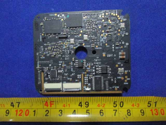 Dense controller PCB with modular connectors and advanced signal routing.