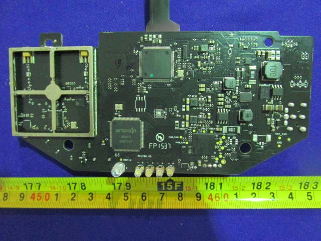 FPV/video transmission PCB with Artosyn SoC and extensive RF shielding.
