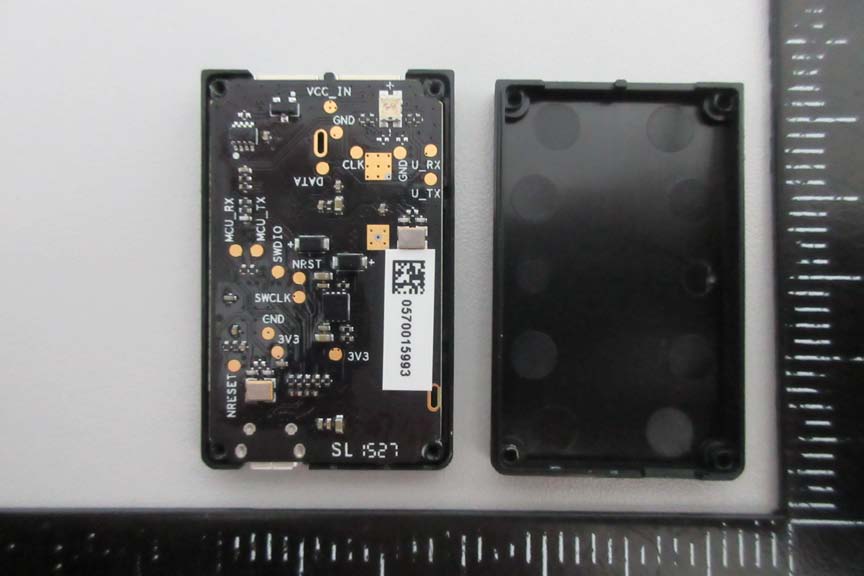 Main PCB with MCU, debug points, and robust power management