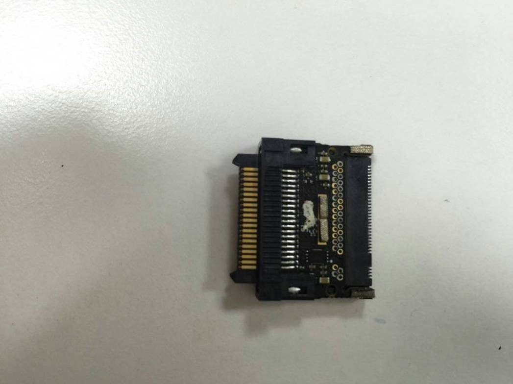 High-density interface PCB with edge and board-to-board connectors.