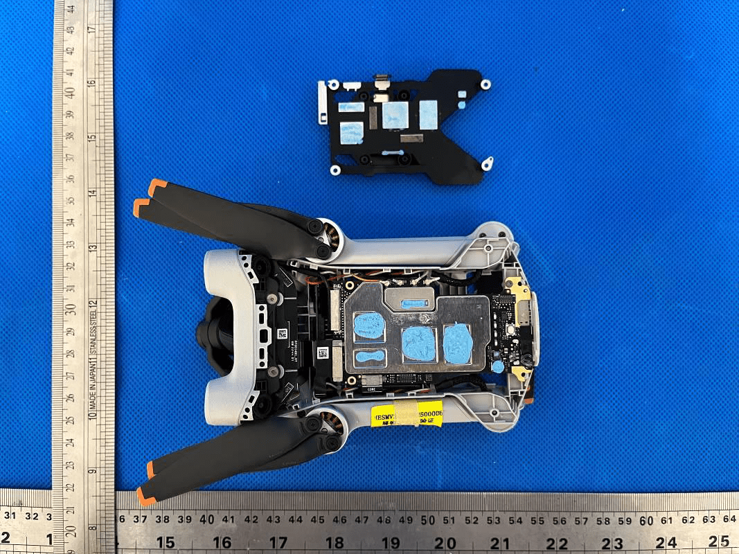 Mainboard with shielded SoC, power management, and modular sensor interfaces.