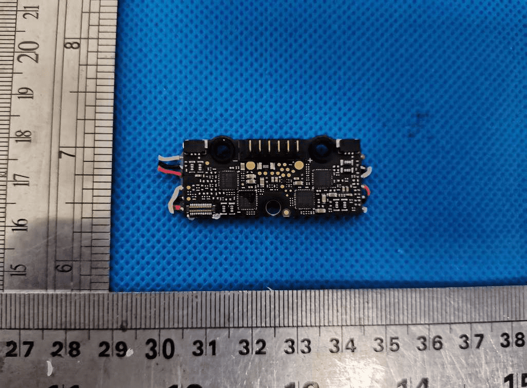 Stereo vision module with dual cameras and high-speed sensor interface.