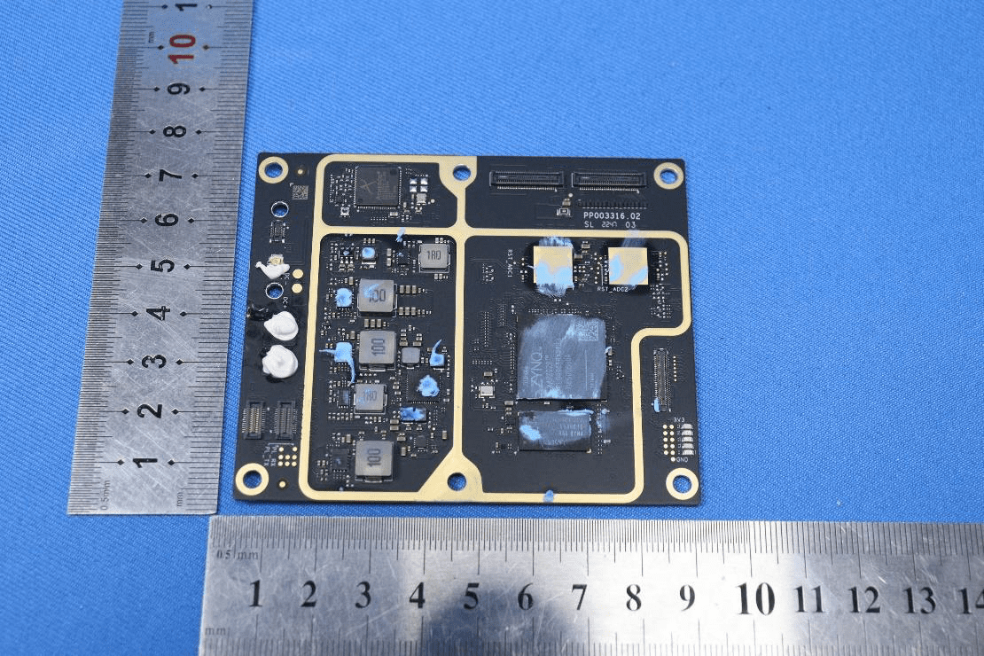 FPGA-based main processing board for real-time control and sensor fusion.